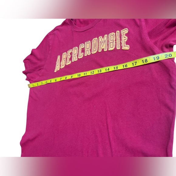 Abercrombie & Fitch Red Graphic Muscle Fit T-Shirt Men’s Large Vintage Y2K - Picture 5 of 5